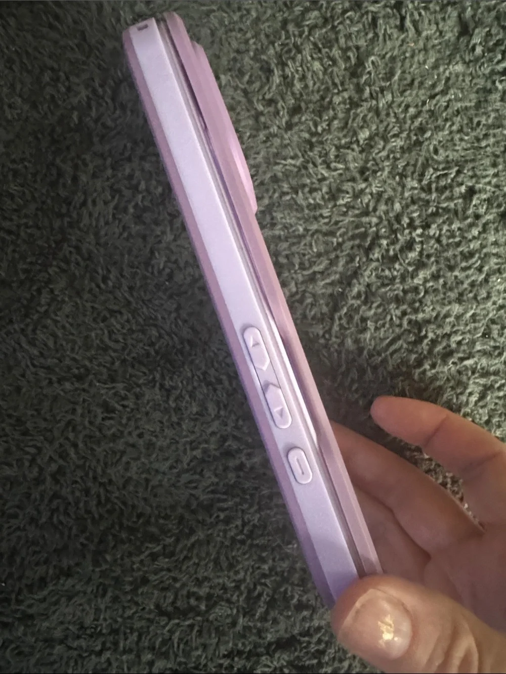 Purple Clear MagSafe-Compatible Protective Phone Case